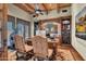 Luxurious home office features built-in shelving and hardwood floors at 2333 S Eileen Pl, Chandler, AZ 85286