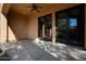 Covered patio with multiple doors leading to the backyard at 2333 S Eileen Pl, Chandler, AZ 85286