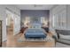 Serene bedroom with a large bed, stylish decor, and en-suite bathroom at 31023 N 117Th Dr, Peoria, AZ 85383
