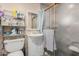 Clean bathroom with a shower/tub combo and updated vanity at 3601 W Solano Dr, Phoenix, AZ 85019