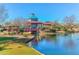 Quaint gazebo over lake in Anthem Del Webb community at 3766 W Jacksonville Dr, Anthem, AZ 85086