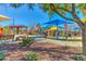 Modern playground and shaded seating in Anthem Del Webb at 3766 W Jacksonville Dr, Anthem, AZ 85086