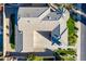 Aerial view of house, showing roofline, landscaping, and driveway at 3798 E Latham Ct, Gilbert, AZ 85297