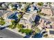 House with a unique architectural design, landscaping and neighborhood view at 3798 E Latham Ct, Gilbert, AZ 85297