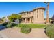 Two-story house with a curved facade and well-manicured lawn at 3798 E Latham Ct, Gilbert, AZ 85297