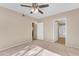 Spacious bedroom with carpet flooring and access to bathroom and hallway at 750 E Northern Ave # 1134, Phoenix, AZ 85020