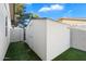 White shed in backyard with artificial turf at 11209 N 40Th St, Phoenix, AZ 85028