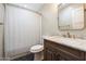 Modern bathroom with updated vanity and shower at 11209 N 40Th St, Phoenix, AZ 85028