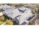 An aerial view reveals the home's architectural details and surrounding landscape at 11243 E Flintlock Dr, Chandler, AZ 85249