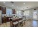 Modern kitchen with island and stainless steel appliances at 1253 E Debbie Dr, San Tan Valley, AZ 85140