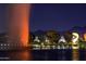 Night view of lake with hot air balloons and large fountain at 13767 N Prospect Trl, Fountain Hills, AZ 85268