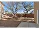 Desert landscape backyard with trees and patio at 15550 N Frank Looyd Wright Blvd # 1057, Scottsdale, AZ 85260