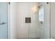 Clean shower with subway tile and glass enclosure at 15550 N Frank Looyd Wright Blvd # 1057, Scottsdale, AZ 85260