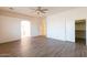 Spacious bedroom with wood-look floors and large closet at 1964 S Marble St, Gilbert, AZ 85295