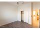 Simple bedroom with closet and ceiling fan at 1964 S Marble St, Gilbert, AZ 85295