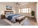 Main bedroom with bay window and bench at 1964 S Marble St, Gilbert, AZ 85295