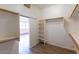 Spacious closet with built in shelving and rods at 1964 S Marble St, Gilbert, AZ 85295