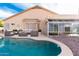 Stunning pool with patio furniture and a sunroom at 1964 S Marble St, Gilbert, AZ 85295