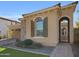 Beautiful stucco home with a welcoming entryway and landscaping at 2091 E Geronimo St, Chandler, AZ 85225