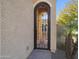 Ornate iron gate leading to the backyard patio at 2091 E Geronimo St, Chandler, AZ 85225