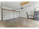 Spacious garage with washer, dryer, and workbench at 2348 W Laurel Ln, Phoenix, AZ 85029