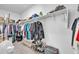 Large walk-in closet with ample shelving and hanging space at 36085 W Prado St, Maricopa, AZ 85138