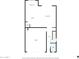 First floor plan showing kitchen, living room and garage at 36085 W Prado St, Maricopa, AZ 85138