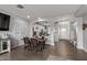 Dining area with wood table and kitchen view at 4124 E Toledo St, Gilbert, AZ 85295