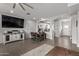 Dining area with wood table and kitchen view at 4124 E Toledo St, Gilbert, AZ 85295