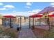 Inviting kidney shaped pool with brick patio at 4360 E Sierrita Rd, San Tan Valley, AZ 85143