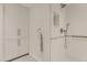 Clean bathroom with walk-in shower and built-in shelving at 5101 N Casa Blanca Dr # 301, Paradise Valley, AZ 85253