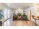 Cozy sitting area with fireplace and built-in shelving at 5801 E Exeter Blvd, Phoenix, AZ 85018