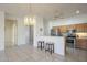 Kitchen with stainless steel appliances and an island at 6307 S Palo Blanco Dr, Gold Canyon, AZ 85118