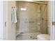 Updated bathroom with large walk-in shower and built-in seat at 6318 N 19Th St, Phoenix, AZ 85016