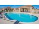 Community pool with a covered seating area at 6318 N 19Th St, Phoenix, AZ 85016