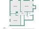 Floor plan of a home with three bedrooms and two baths at 8025 E Redwing Rd, Scottsdale, AZ 85250