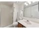 Bathroom with shower, toilet and wood vanity at 832 W 14Th St, Tempe, AZ 85281