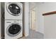 Convenient laundry area with stacked washer and dryer at 832 W 14Th St, Tempe, AZ 85281