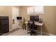 Functional home office with a standing desk and ample space at 8707 N 3Rd Ave, Phoenix, AZ 85021