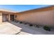 Inviting exterior entrance with a walkway and landscaping at 9714 W Rodeo Ct, Sun City, AZ 85373