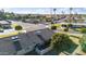 Aerial view of a house with backyard and surrounding neighborhood at 9802 N Balboa Dr, Sun City, AZ 85351