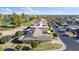 Aerial view showing home's location in a community near a golf course at 9802 N Balboa Dr, Sun City, AZ 85351