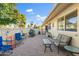 Outdoor patio with seating and grill at 9802 N Balboa Dr, Sun City, AZ 85351