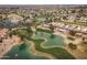 Aerial view of community and surrounding landscape at 10009 E Michigan Ave, Sun Lakes, AZ 85248