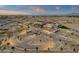 Aerial view of community amenities including pool, clubhouse, and parking at 1520 W Sonoqui Blvd, San Tan Valley, AZ 85140