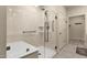 Clean bathroom with a walk in shower and built in shelves at 1520 W Sonoqui Blvd, San Tan Valley, AZ 85140