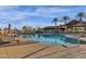 Resort-style pool with lounge chairs and palm trees at 1520 W Sonoqui Blvd, San Tan Valley, AZ 85140