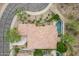 Bird's-eye view of the house and surrounding landscape at 15522 E Cactus Dr, Fountain Hills, AZ 85268