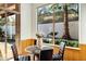 Breakfast nook with glass table and chairs, overlooking the backyard at 15522 E Cactus Dr, Fountain Hills, AZ 85268