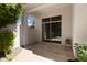 Covered patio with sliding glass doors and flagstone flooring at 15522 E Cactus Dr, Fountain Hills, AZ 85268